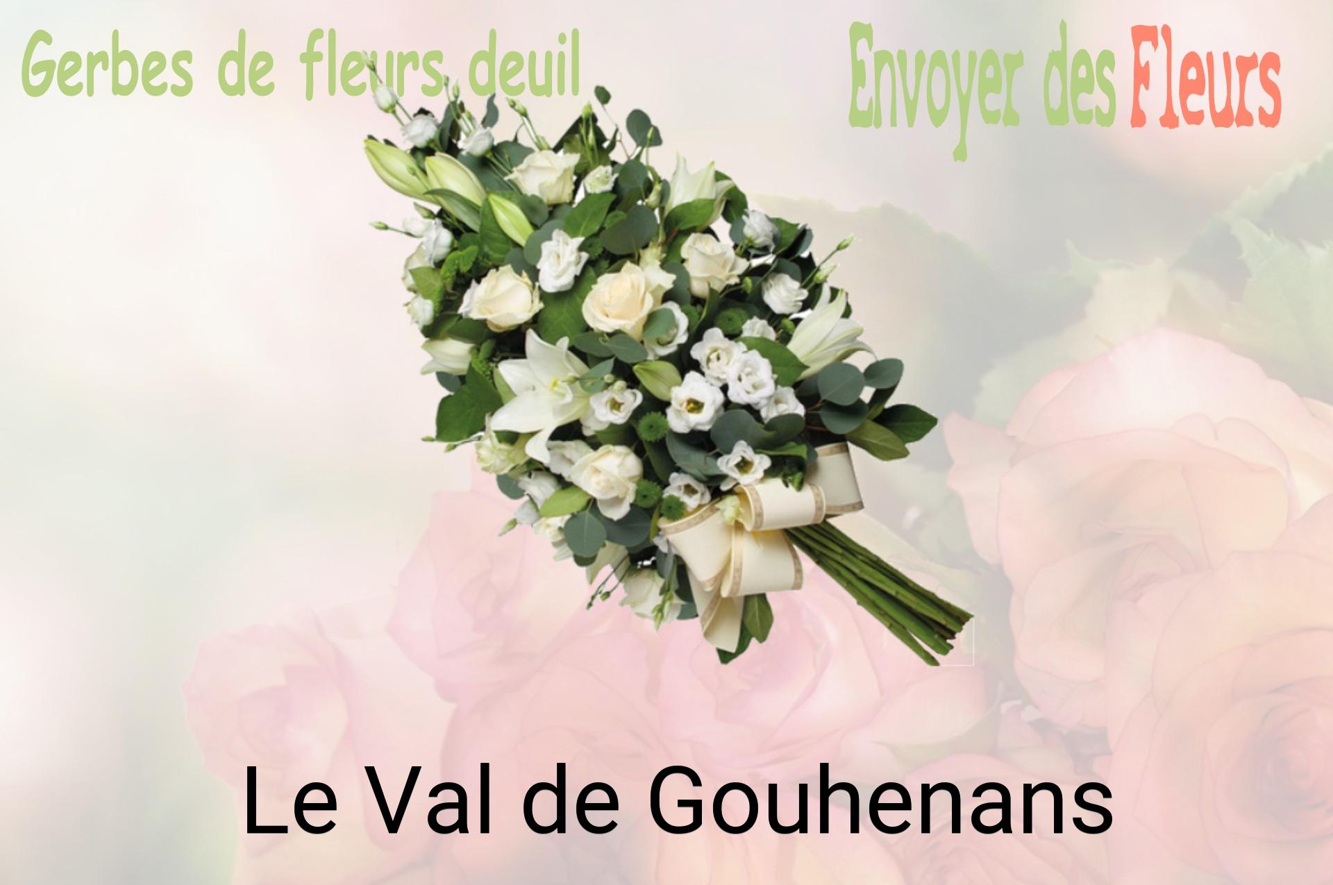 Gerbe de fleurs de deuil livrée à Le Val-de-Gouhenans